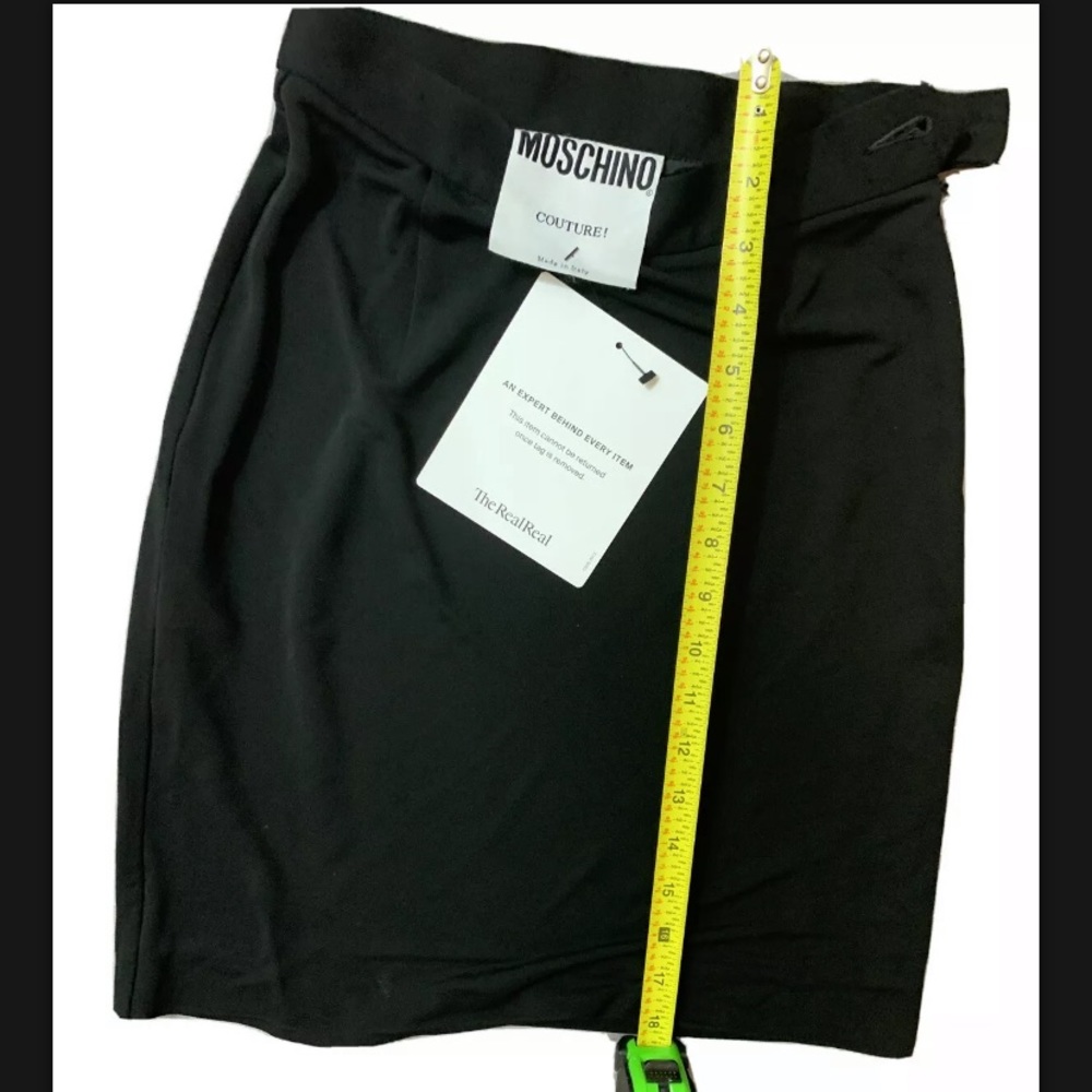 MOSCHINO COUTURE SIZE 2 US black skirt XS